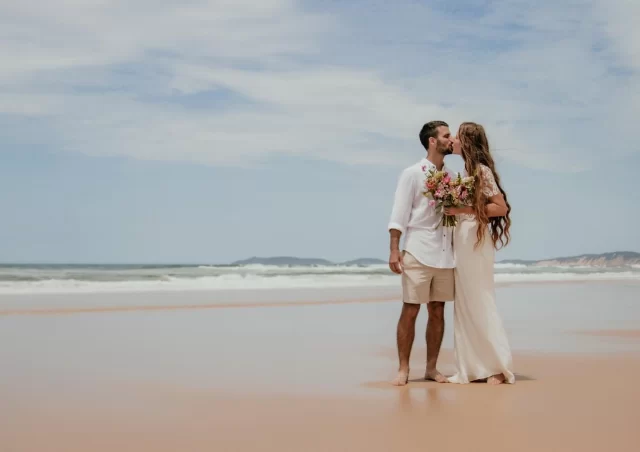 Having met at a beer fest in Germany more than 20 years ago, Chris & Alex found their way back to each other 7 & 1/2 years ago and made it official one year ago today.
Exchanging vows and “I do’s” in front of their delighted guests - who included close friends gathered on the sands at Rainbow Beach, as well as their families live streaming from Germany (at 2am their time!) - this gorgeous couple became husband and wife. 
Happy anniversary Mr & Mrs Keimel. 🫶🏼

Photo credit @photosbytigerlily 
#oneyearmarried #oneyearanniversary #firstweddinganniversary❤️ #rainbowbeachwedding #rainbowbeachcelebrant #tincanbaycelebrant #cooloolacovecelebrant